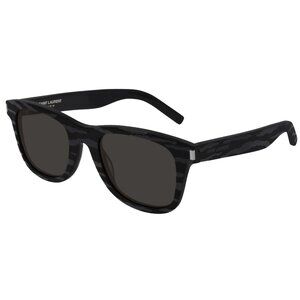 Saint Laurent SL 51 Black Zebra Pattern Sunglasses Square Frame (0282)